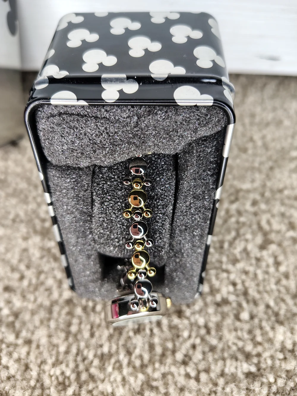 Disney Iconic Mickey Mouse Bracelet Watch - Gold & Silver Tones